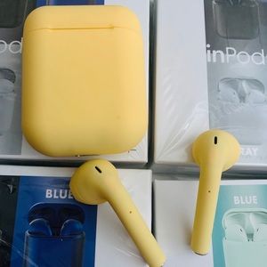 New 2021 air wireless earbuds earphones - Yellow